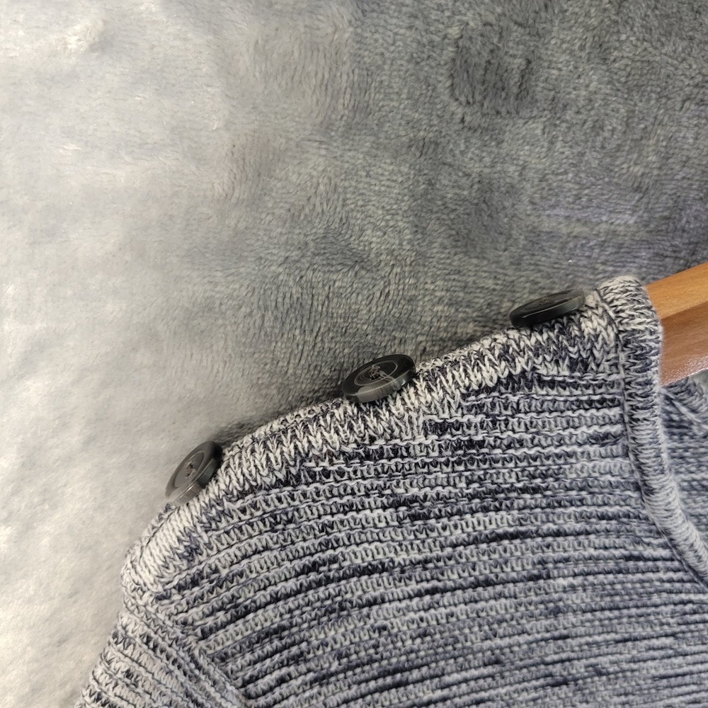 CJ Banks Women X Heathered Gray Cotton Knit Long Sleeve Casual Sweater - Picture 5 of 12